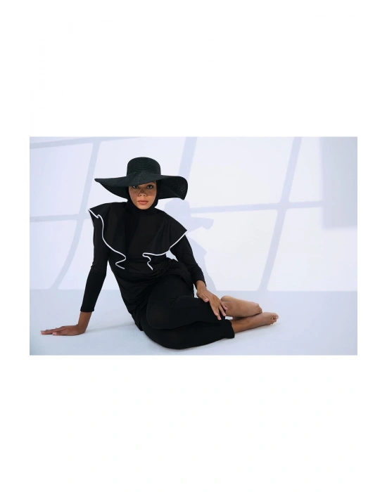 Klas Biye Detaylı Tesettür Mayo