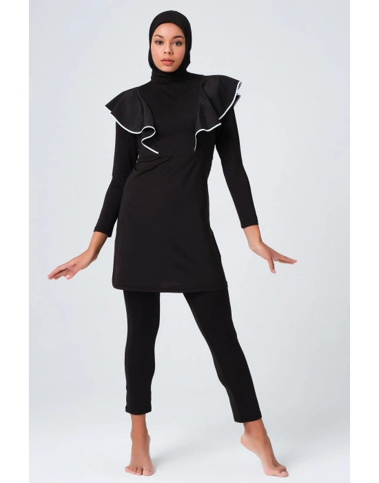 Klas Biye Detaylı Tesettür Mayo