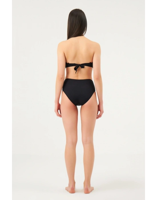 Kaplı Straplez Bikini Takımı