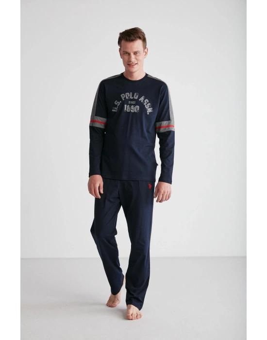 U.S. POLO ASSN. 18727 Erkek Yuvarlak Yaka Pijama Takımı