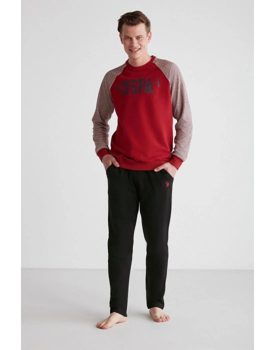 U.S. POLO ASSN. 18712 Erkek Yuvarlak Yaka Pijama Takımı