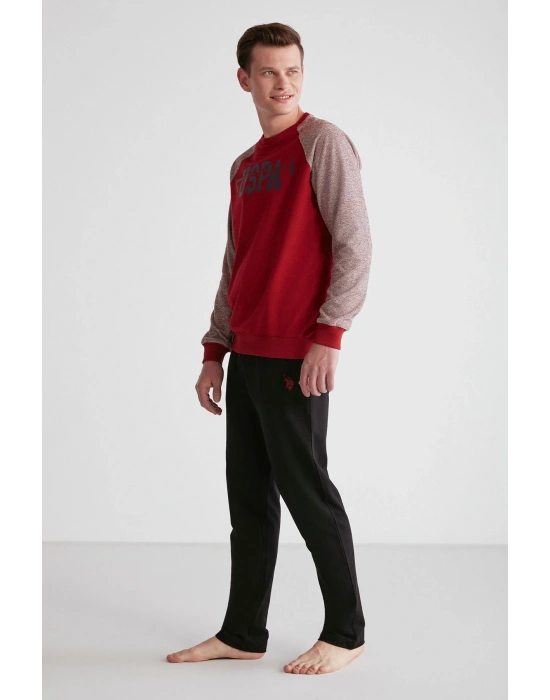 U.S. POLO ASSN. 18712 Erkek Yuvarlak Yaka Pijama Takımı