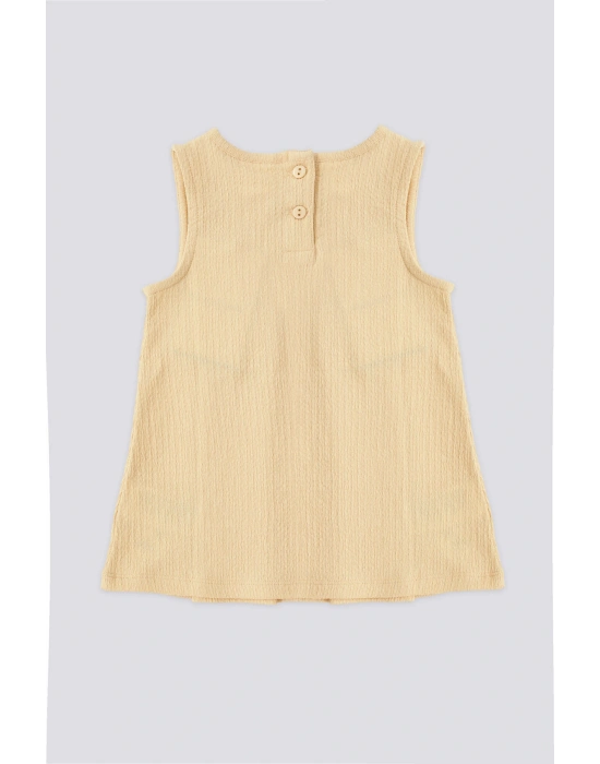 U.S. Polo Assn Kız Bebek Sarı Elbise