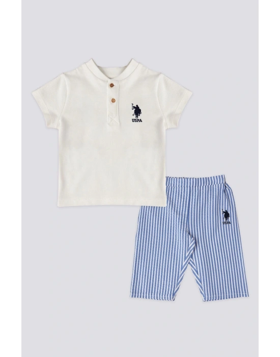 Us Polo Assn Erkek Bebek Krem 2li Takım