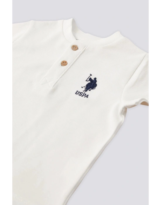 Us Polo Assn Erkek Bebek Krem 2li Takım