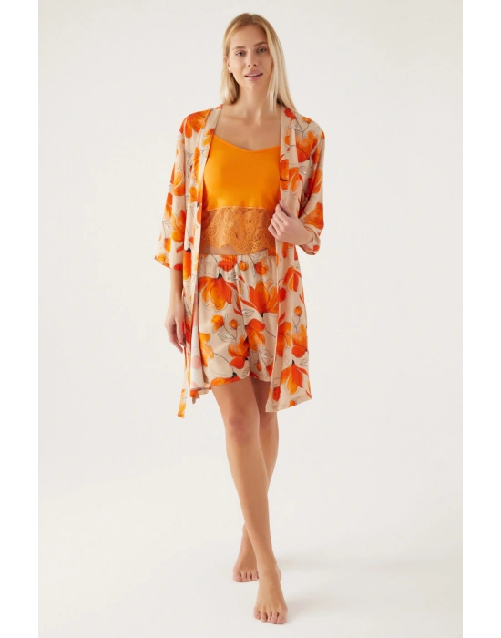 Kadın Turuncu 3lü Takım