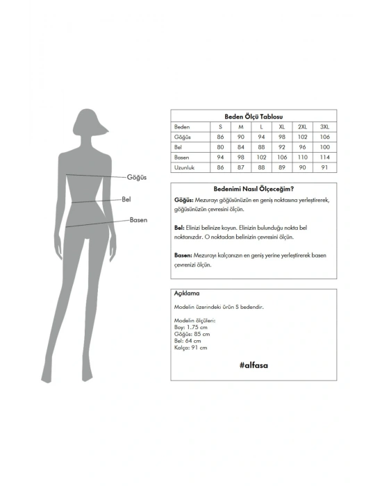 Volanlı Yarım Kol Yarı Kapalı Mayo