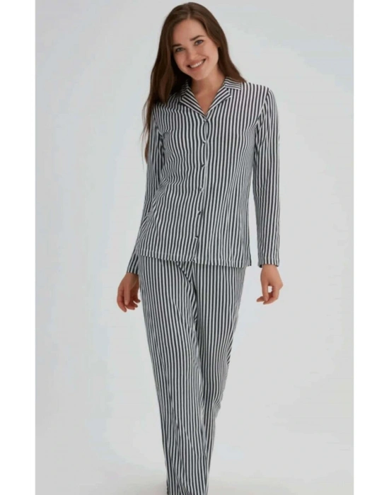 Esk27690 Kadın Gömlek Pijama Takım 21k