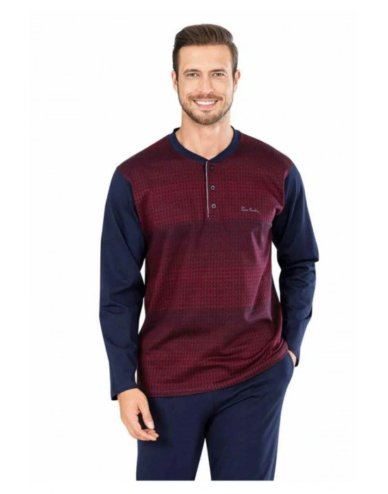 5464 Erkek Jakarlı Pijama 22k