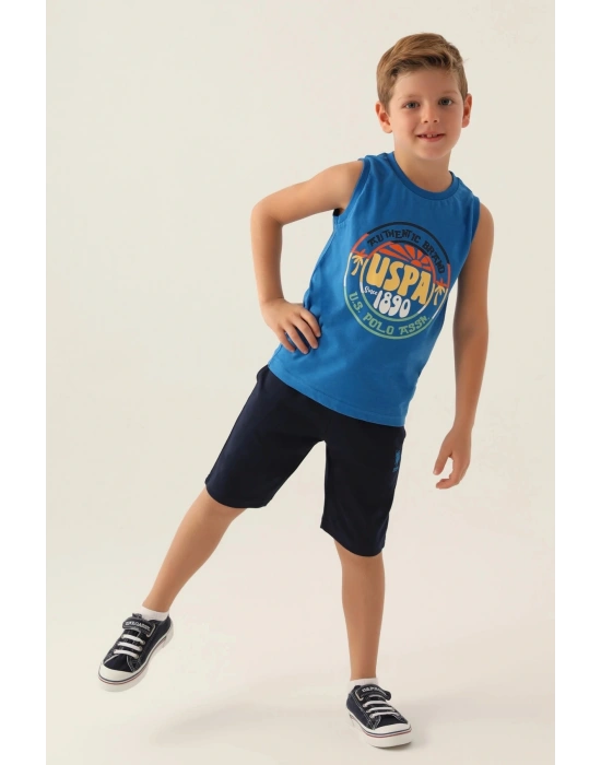 Erkek Çocuk Bermuda Takım - Cobalt