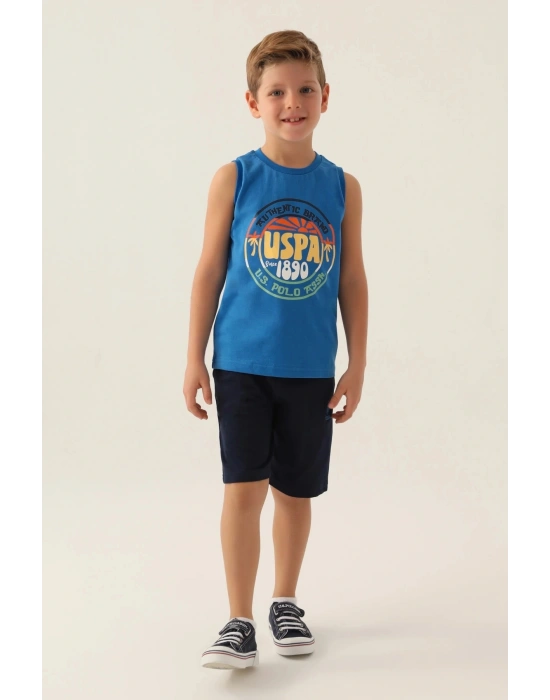 Erkek Çocuk Bermuda Takım - Cobalt