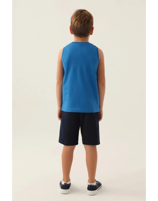 Erkek Çocuk Bermuda Takım - Cobalt