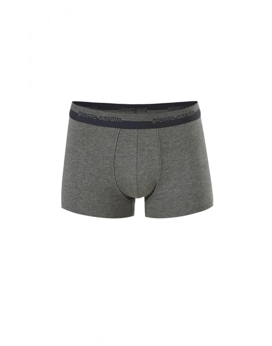 Lacivert Gri Pamuklu Likralı 3lü Erkek Boxer