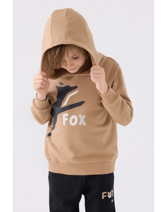 Erkek Çocuk Kahverengi Eşofman Takımı