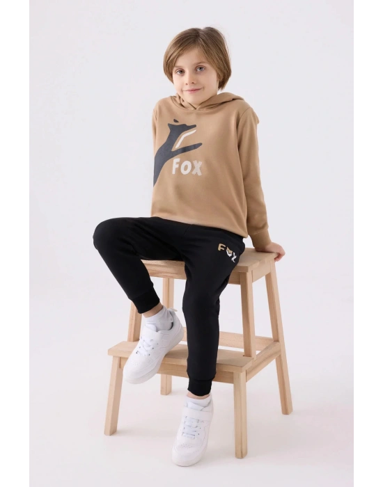 Erkek Çocuk Kahverengi Eşofman Takımı