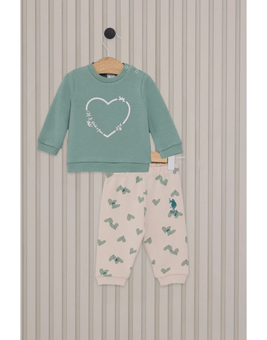 Kız Bebek Yeşil 2li Bebek Takım