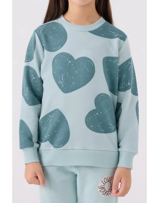 KIZ ÇOCUK EŞOFMAN TAKIM ,ÜÇ İPLİK DOKUMA