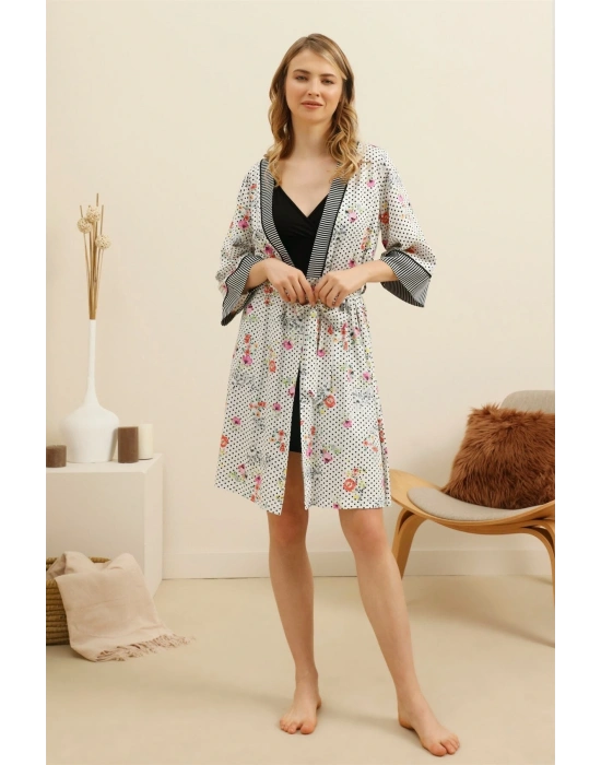 Siyah Desenli Sabahlık 21aqu0021567