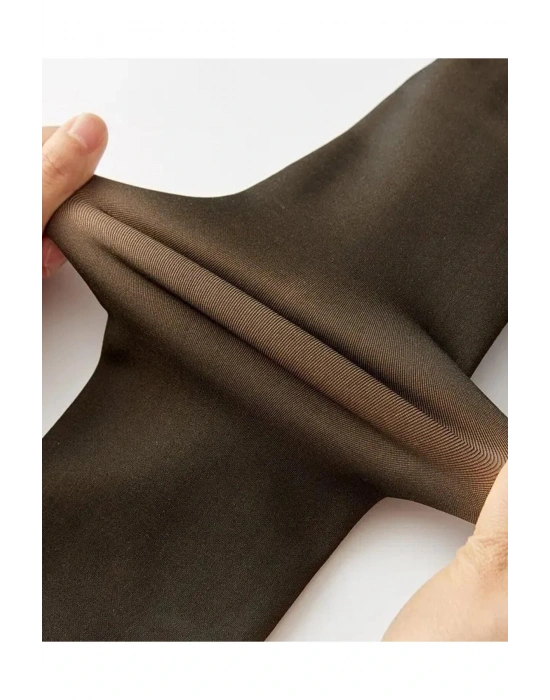 İçi Polarlı Ince Görünümlü Siyah Külotlu Çorap