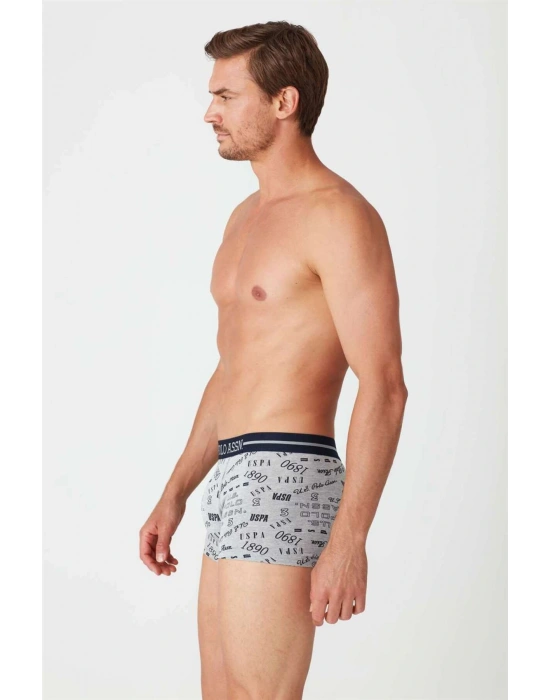 Erkek Lacivert - Gri Melanj 2 Li Boxer