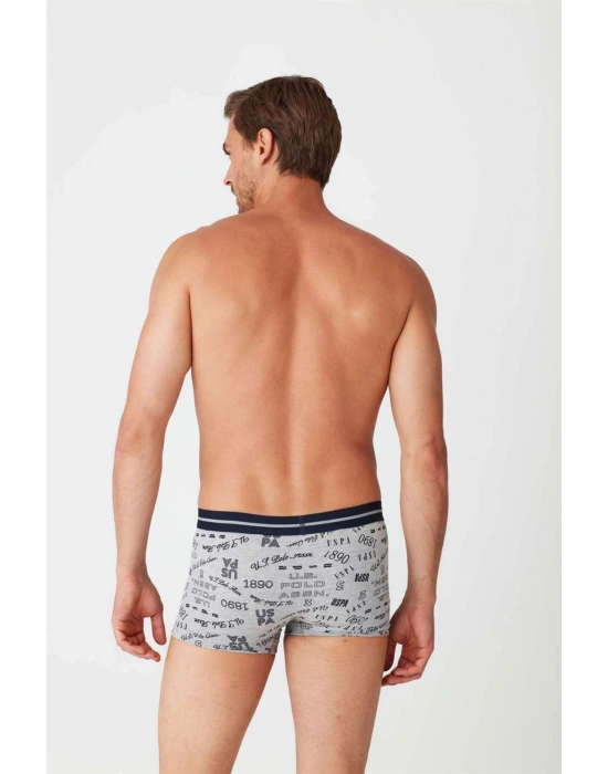 Erkek Lacivert - Gri Melanj 2 Li Boxer