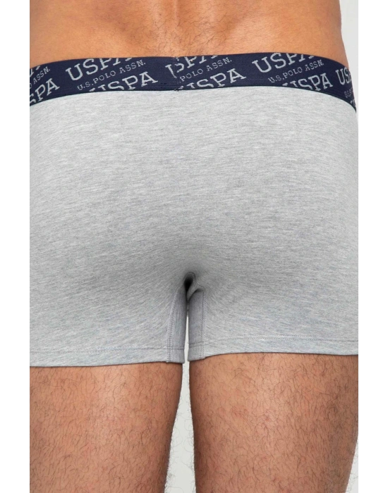 Erkek Gri Melanj - Lacivert 2 Li Boxer 80342