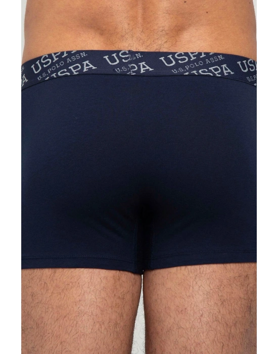 Erkek Gri Melanj - Lacivert 2 Li Boxer 80342