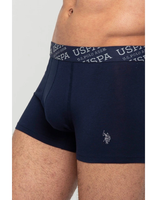 Erkek Gri Melanj - Lacivert 2 Li Boxer 80342