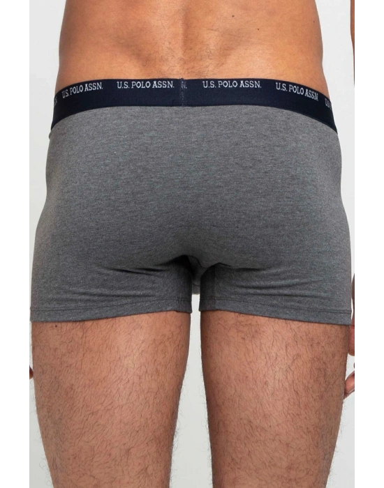 Erkek Gri Melanj - Lacivert 2 Li Boxer 80350