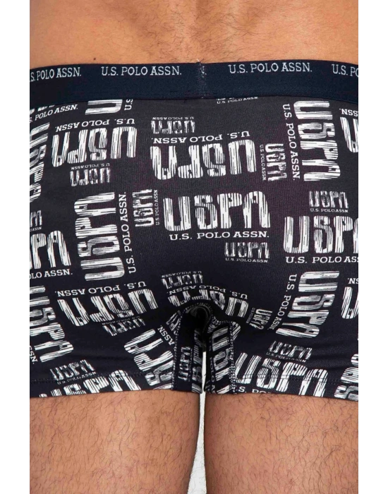 Erkek Gri Melanj - Lacivert 2 Li Boxer 80350