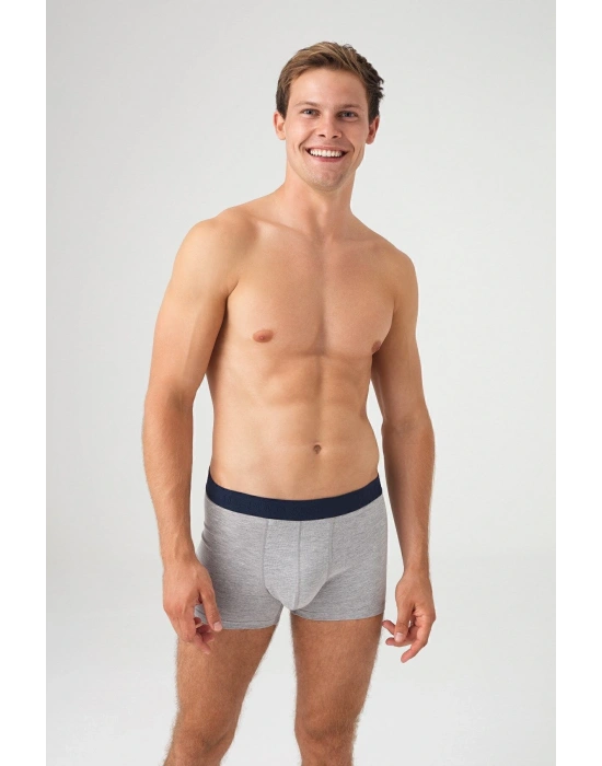Erkek Gri Melanj 2 Li Boxer 80358