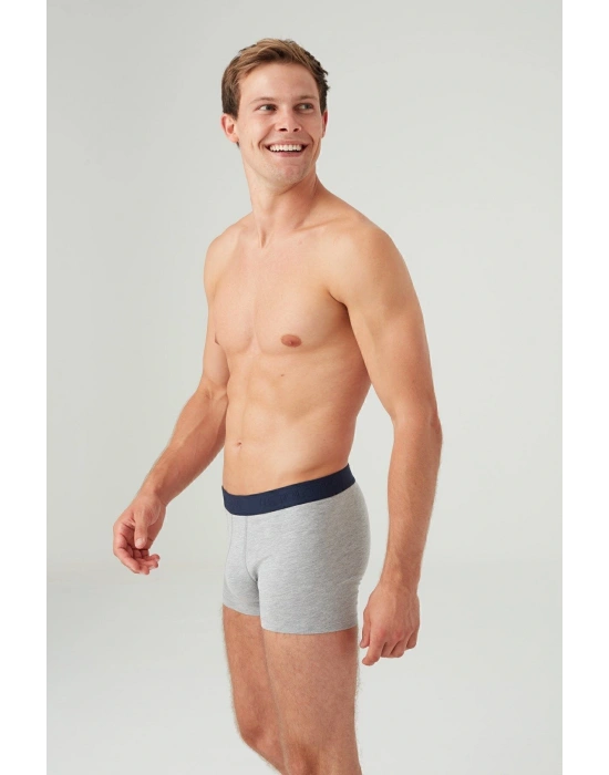 Erkek Gri Melanj 2 Li Boxer 80358