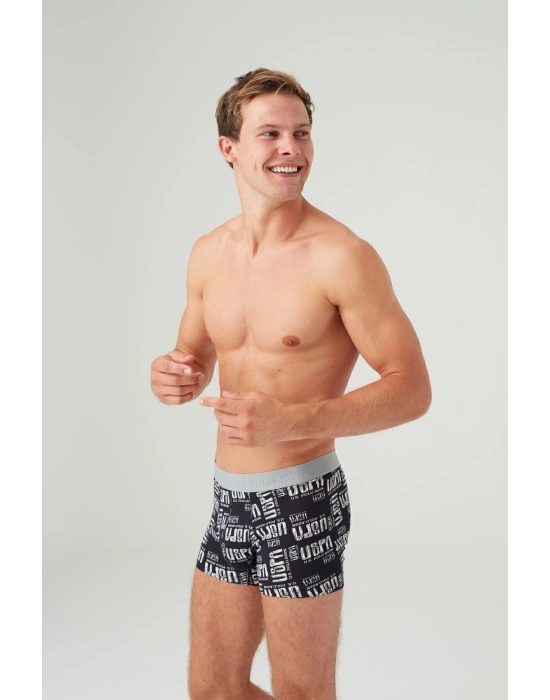 Erkek Gri Melanj 2 Li Boxer 80358