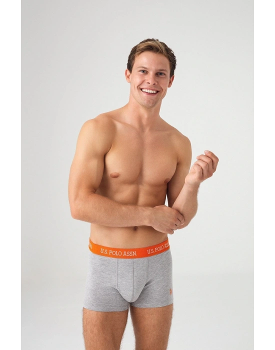 Erkek Gri Melanj - Lacivert 2 Li Boxer 80362