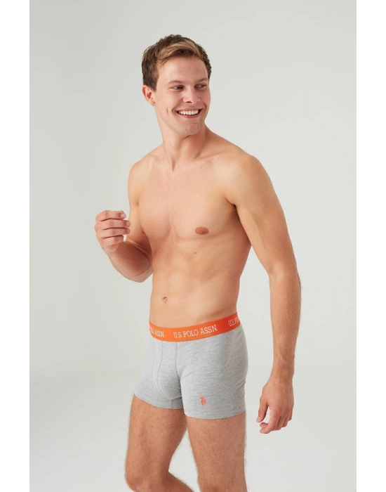 Erkek Gri Melanj - Lacivert 2 Li Boxer 80362