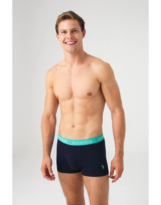 Erkek Gri Melanj - Lacivert 2 Li Boxer 80362