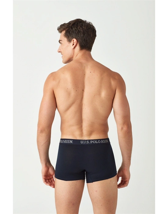 Erkek Lacivert - Baskılı - Bordo 3 Lü Boxer 80450ınt