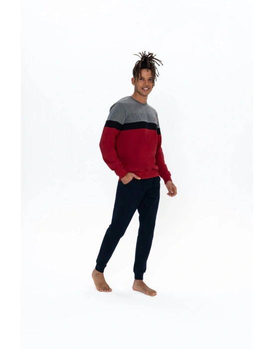 U.S. Polo Assn. Erkek %100 Pamuk 2 İplik Dokuma Ev Giyim Pijama Takım 18821