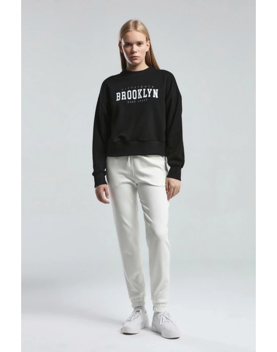 Kadın Siyah Sweatshirt