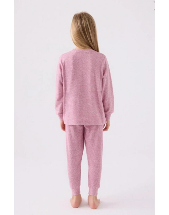 Us Polo Kız Çocuk Uzun Kol Pijama Takım US1987 Leylak