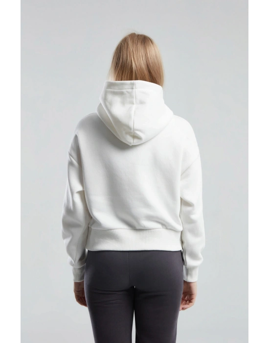 Kadın Beyaz Sweatshirt