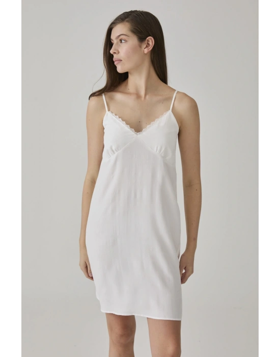 KADIN EKRU JAKARLI GECELİK