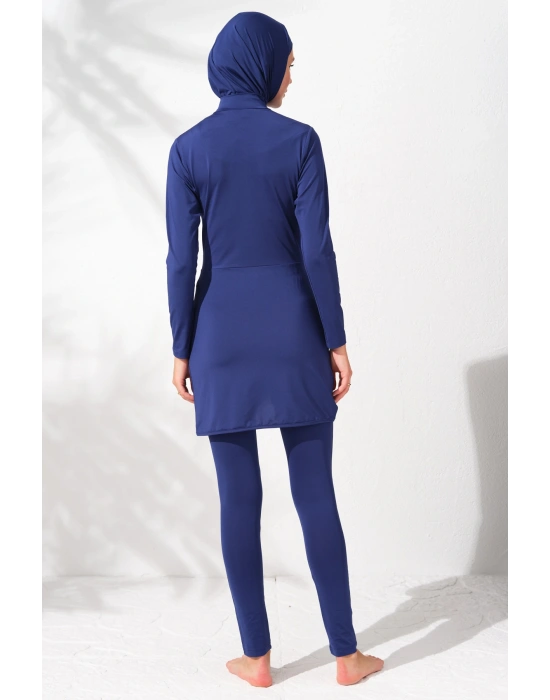 Uzunkollu Fermuarlı Tesettür Mayo Uzunkollu Fermuarlı Tesettür Mayo 231914_INDIGO