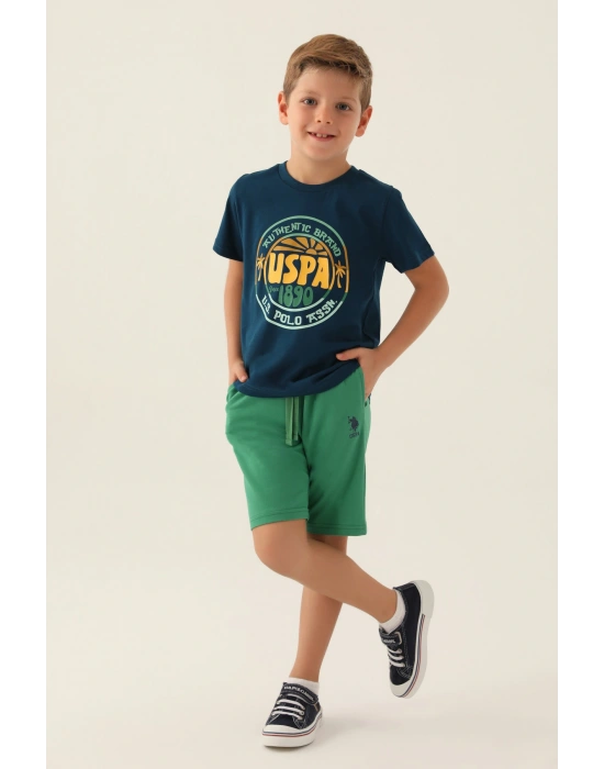 Us1741 Erkek Çocuk Palm Tree Detail Alt Üst Takım