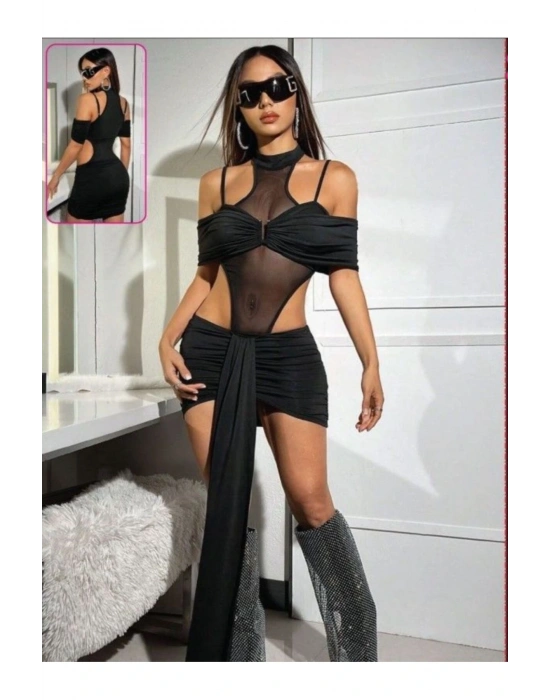 SİYAH ŞIK FANTEZİ KOSTÜM