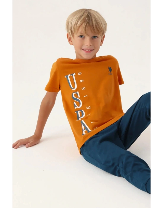 Erkek Çocuk, Lisanslı, USPA, Lacivert, T-shirt 2li Takım