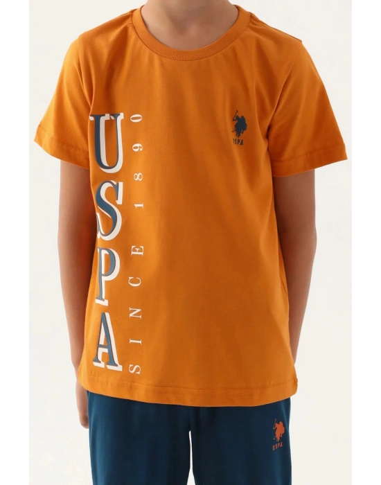 Erkek Çocuk, Lisanslı, USPA, Lacivert, T-shirt 2li Takım