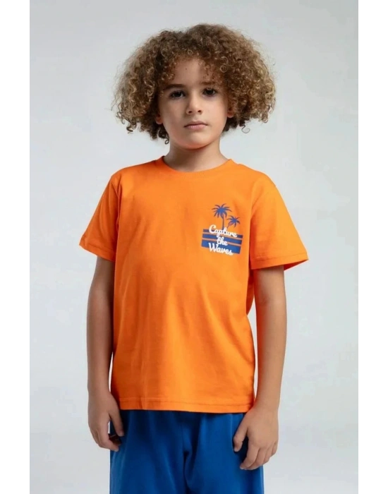 ERKEK ÇOCUK BERMUDA TAKIM - TURUNCU