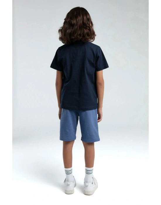 ERKEK ÇOCUK BERMUDA TAKIM - LACİVERT