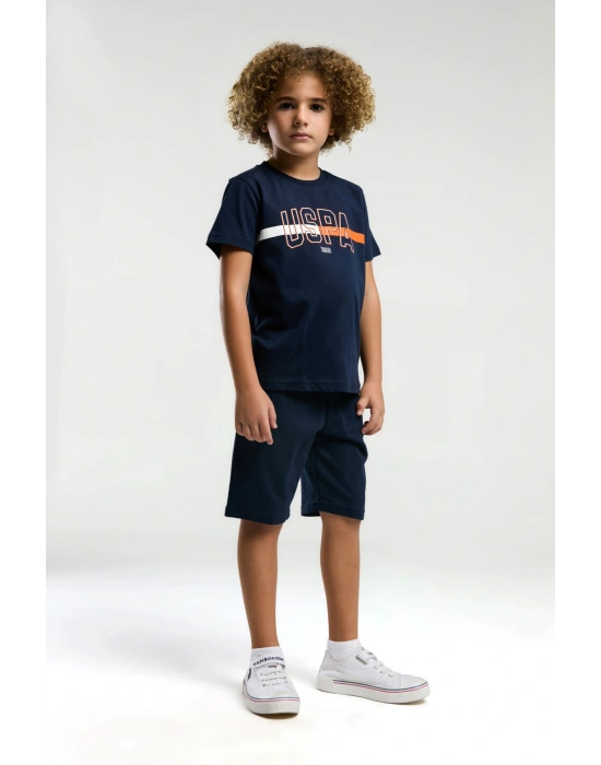 Erkek Çocuk Lacivert Bermuda Takım